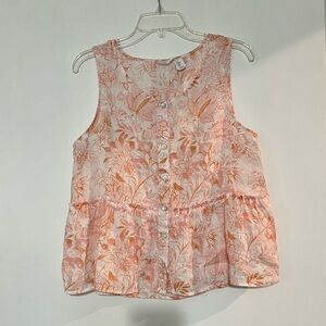 Linen Sleeveless Blouse